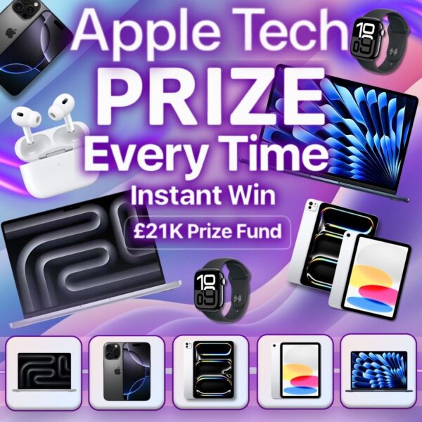 Apple Tech Prize Every Time Instant Win