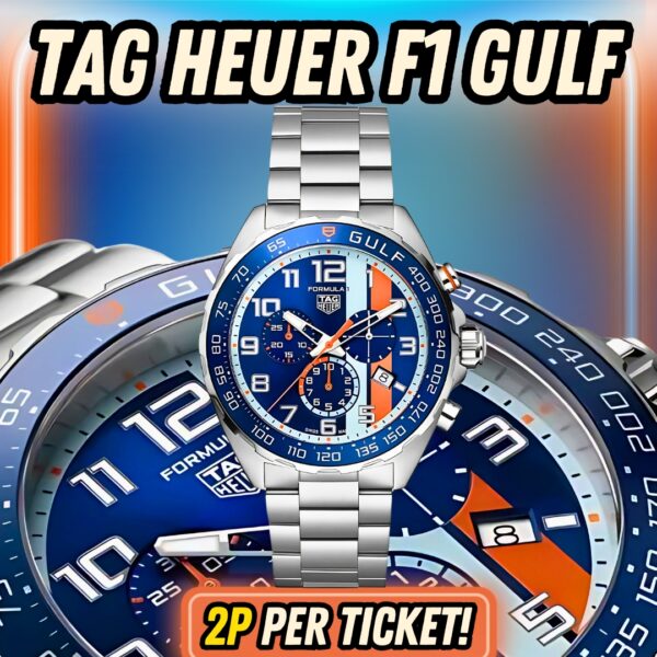 Win This TAG Heuer Formula 1 Chronograph Gulf Edition Quartz for 2p